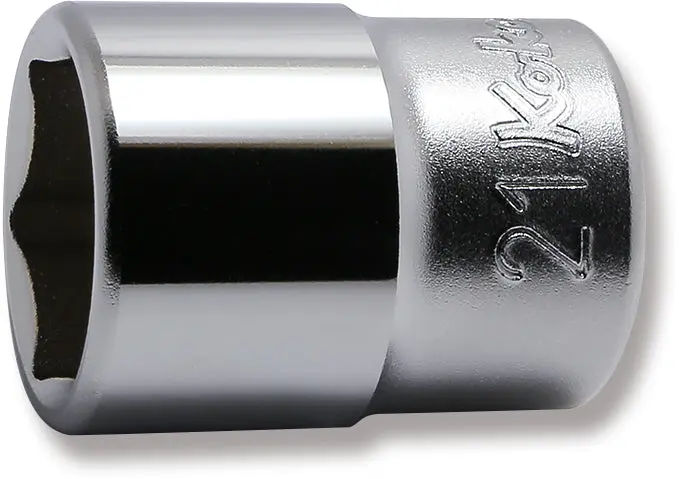 4400M-21 | 1/2 Sq. Dr. Chrome 6 Point Metric Socket 21mm image 1