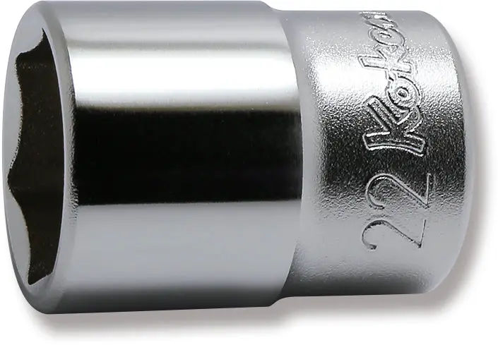 4400M-22 | 1/2 Sq. Dr. Chrome 6 Point Metric Socket 22mm image 1