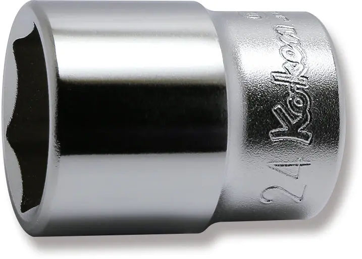 4400M-24 | 1/2 Sq. Dr. Chrome 6 Point Metric Socket 24mm image 1