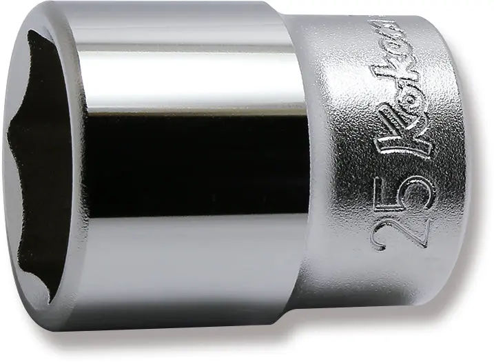 4400M-25 | 1/2 Sq. Dr. Chrome 6 Point Metric Socket 25mm image 1
