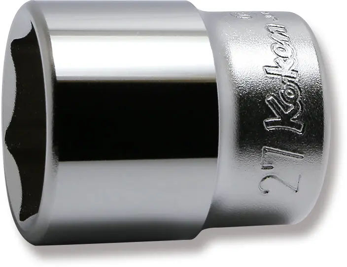 4400M-27 | 1/2 Sq. Dr. Chrome 6 Point Metric Socket 27mm image 1