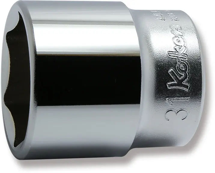 4400M-31 | 1/2 Sq. Dr. Chrome 6 Point Metric Socket 31mm image 1