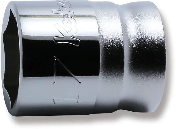 4400MZ-17 | 1/2 Sq. Dr. Chrome Z-Series 6 Point Metric Socket 17mm image 1