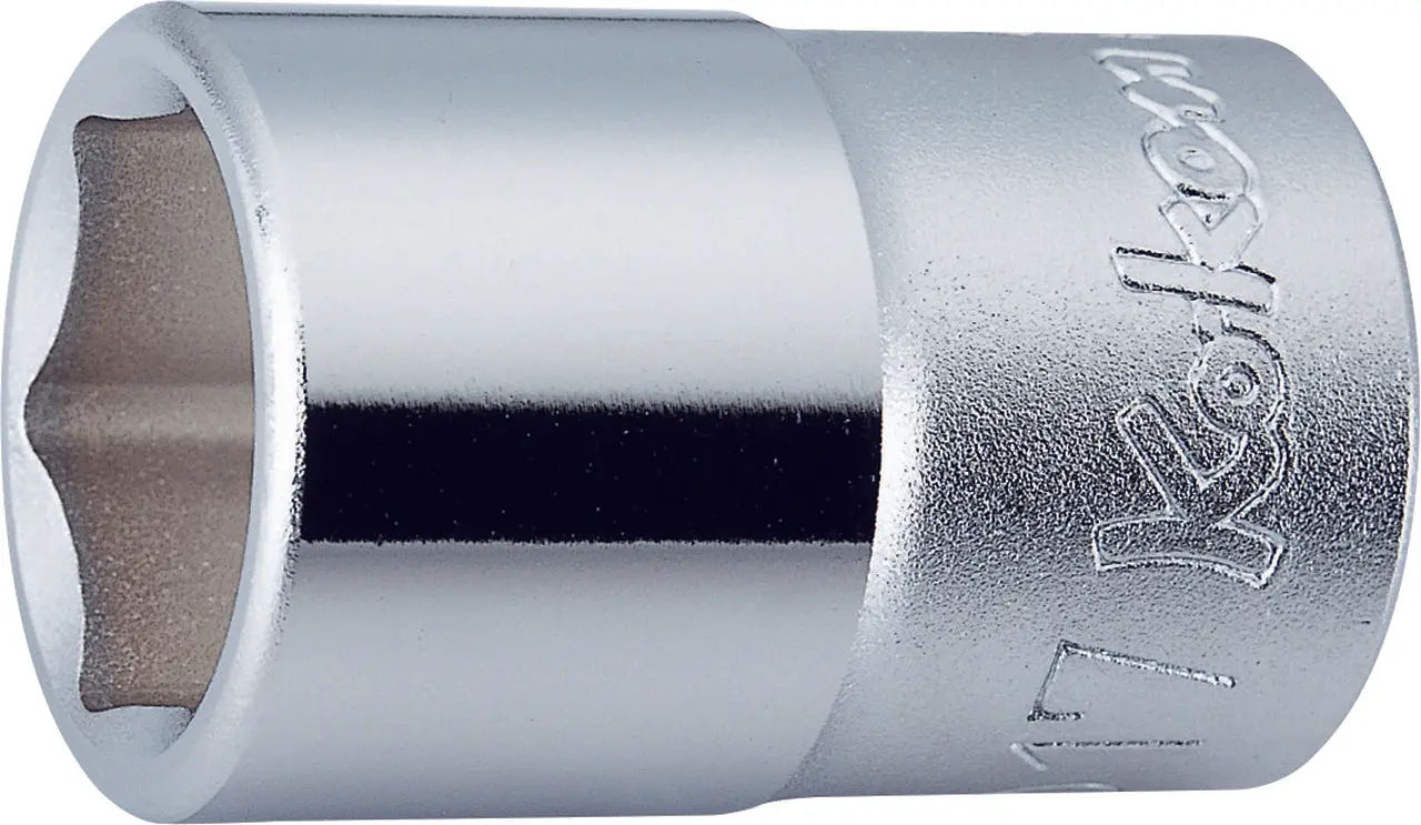 4400M-32 | 1/2 Sq. Dr. Chrome 6 Point Metric Socket 32mm image 1