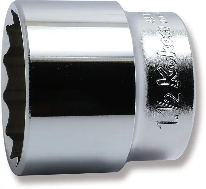 4405A-1.1/2 | 1/2 Sq. Dr. Chrome SAE 12 Point Socket 1-1/2'' image 1