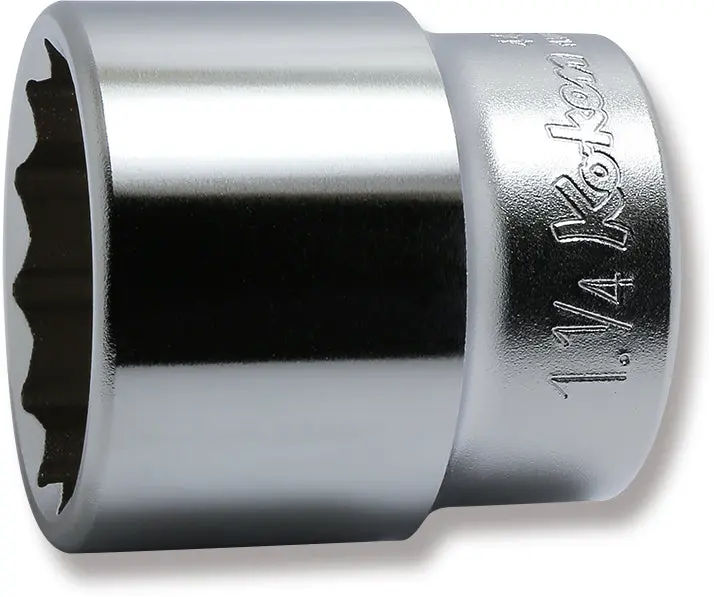 4405A-1.1/4 | 1/2 Sq. Dr. Chrome SAE 12 Point Socket 1-1/4'' image 1