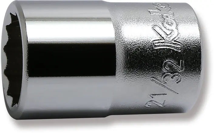 4405A-21/32 | 1/2 Sq. Dr. Chrome SAE 12 Point Socket 21/32'' image 1
