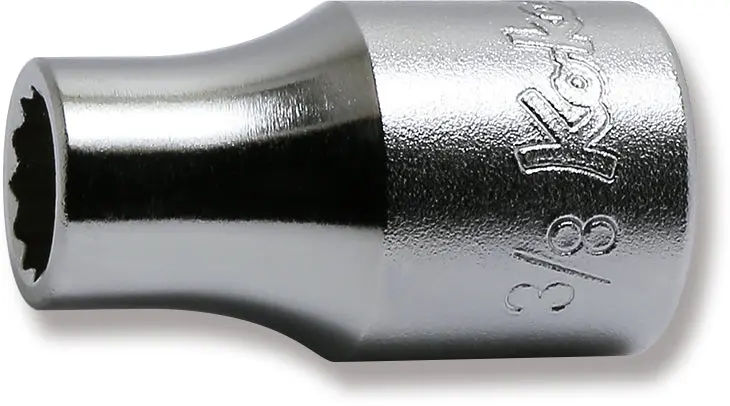 4405A-3/8 | 1/2 Sq. Dr. Chrome SAE 12 Point Socket 3/8'' image 1
