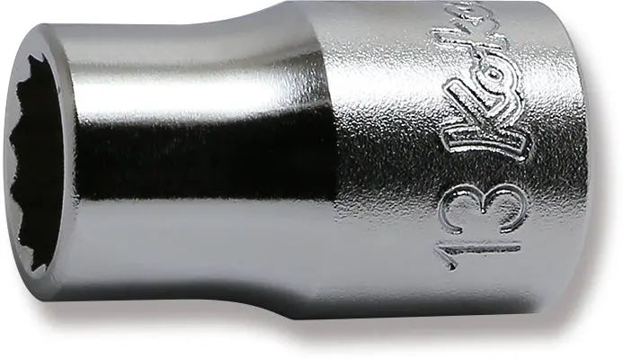4405M-13 | 1/2 Sq. Dr. Chrome Metric 12 Point Socket 13mm image 1