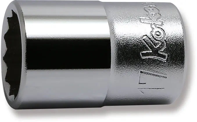 4405M-17 | 1/2 Sq. Dr. Chrome Metric 12 Point Socket 17mm image 1