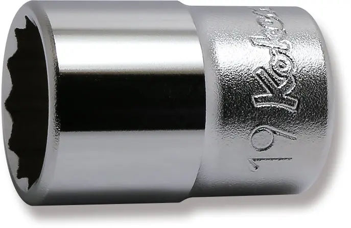 4405M-19 | 1/2 Sq. Dr. Chrome Metric 12 Point Socket 19mm image 1
