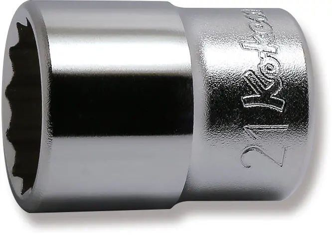 4405M-21 | 1/2 Sq. Dr. Chrome Metric 12 Point Socket 21mm image 1