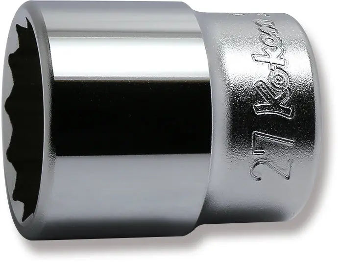 4405M-27 | 1/2 Sq. Dr. Chrome Metric 12 Point Socket 27mm image 1