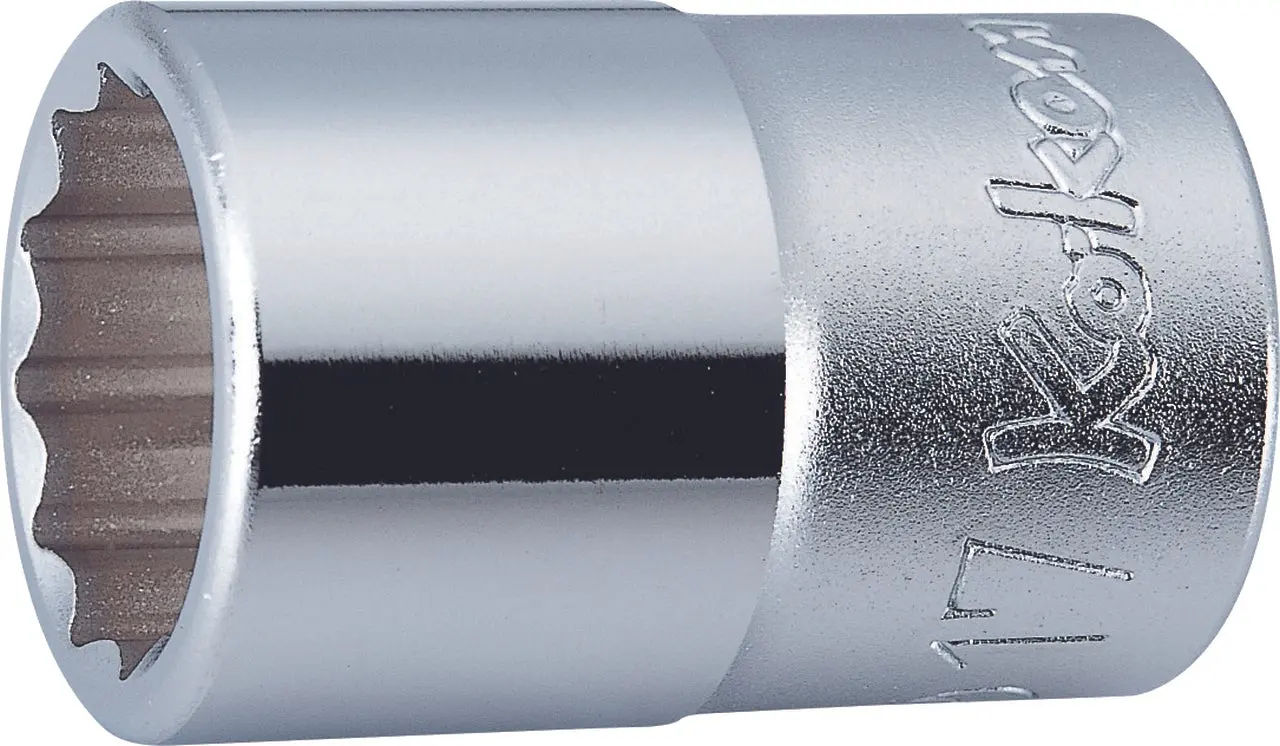 4405M-15 | 1/2 Sq. Dr. Chrome Metric 12 Point Socket 15mm image 1