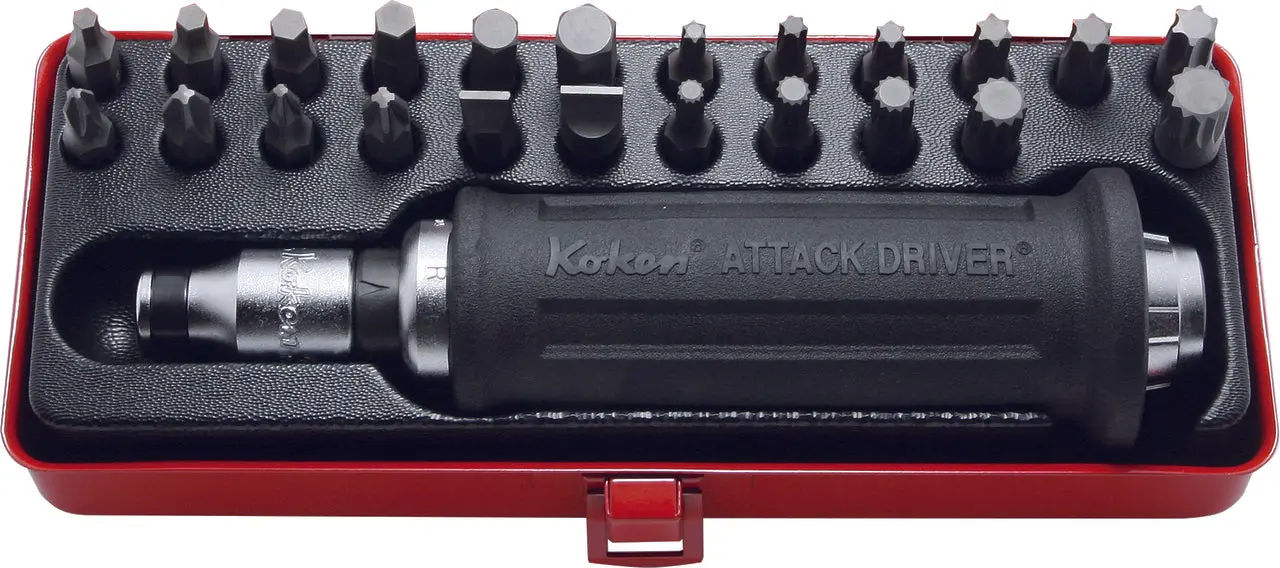 AG112F | 1/2 Sq. Dr. Attack Driver Set Rubber Grip 25 pieces image 1