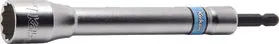 BD008E.165-21(12P) | 1/4 Hex Dr. Long Socket 21mm 12 point 165mm image 1
