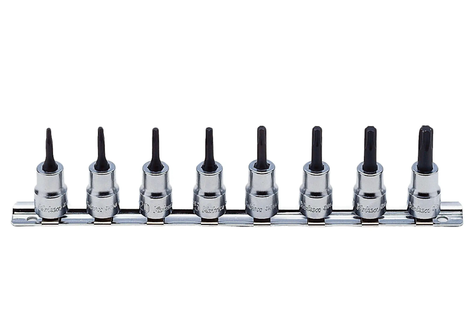 RS3025/8-L50 | 3/8 Sq. Dr. 8 Piece TORX Bit Socket set TORX T10-T45 image 1