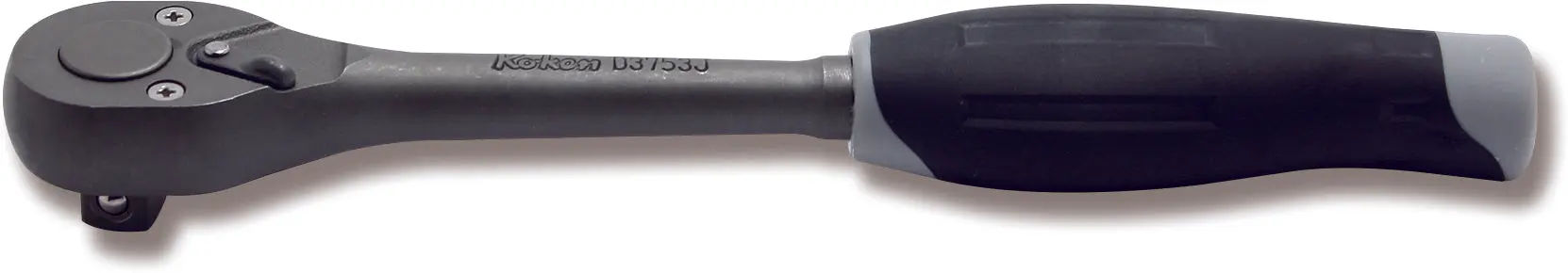 D3753J | 3/8 Sq. Dr. Ratchet Handle 24 teeth 200mm Plastic Handle image 1