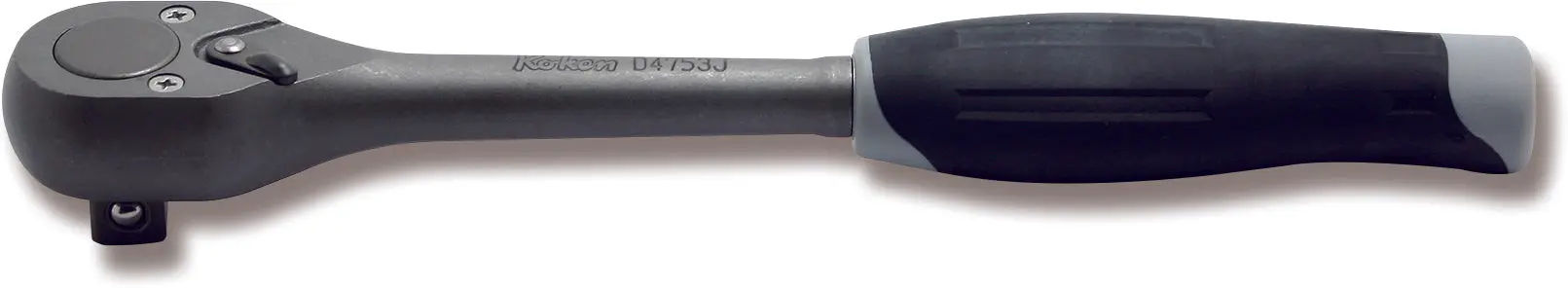 D4753J | 1/2 Sq. Dr. Ratchet Handle 24 teeth 250mm Plastic Handle image 1