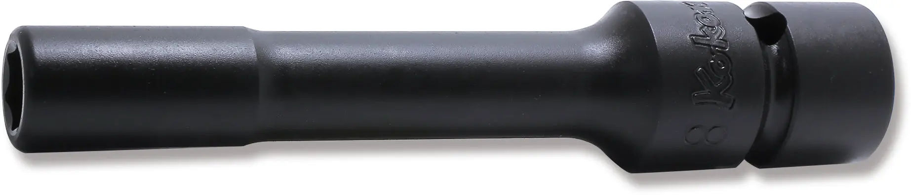 NV13145.100-8 | 8mm 3/8 Sq. Dr. 6 point Sleeve Drive Extension Socket, 100mm Long image 1