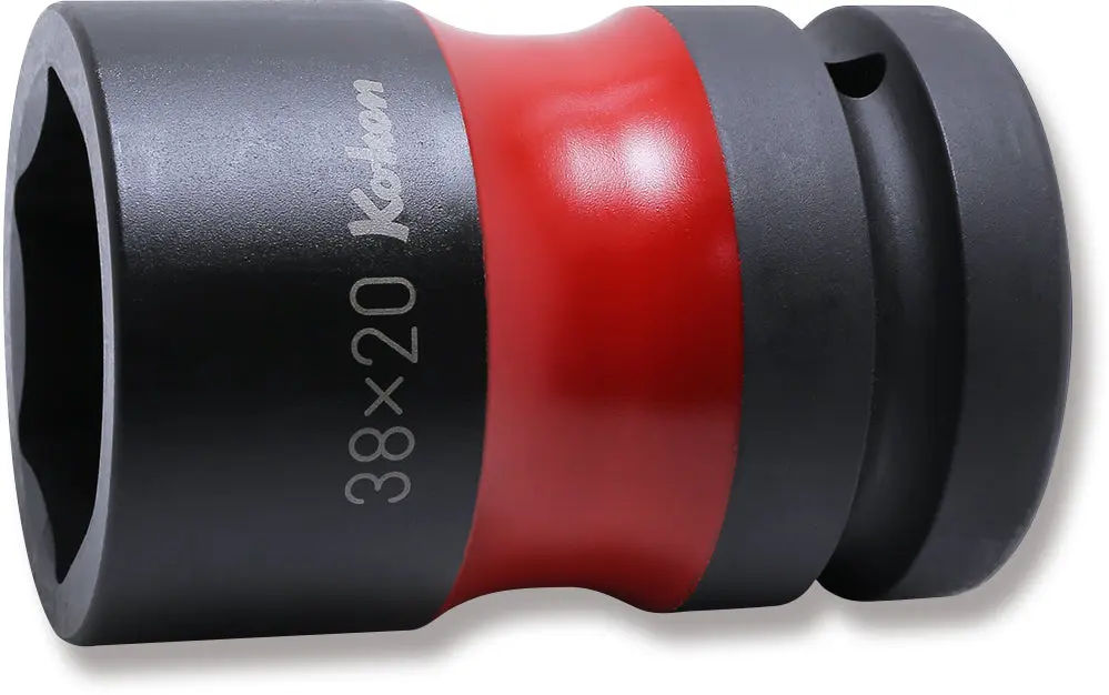 PW8P-38x20 | 1 Sq. Dr. Rear Wheel Nut Socket 38 x 20mm Hex x Square 83mm Color coded image 1