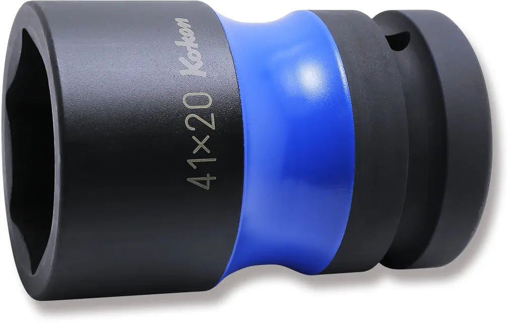 PW8P-41x20 | 1 Sq. Dr. Rear Wheel Nut Socket 41 x 20mm Hex x Square 87mm Color coded image 1