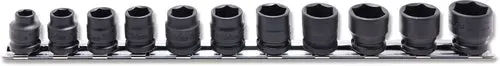 RS13401MS/11 | 3/8 Sq. Dr. Socket set 8-19mm 6 point Thin walled 11 pieces image 1