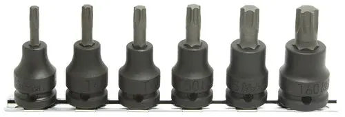 RS14025/6-L60 | 1/2 Sq. Dr. Bit Socket set TORX T30-T60 Length 60mm 6 pieces image 1