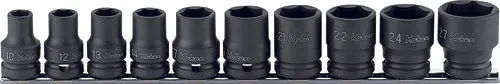 RS14401M/10 | 1/2 Sq. Dr. Socket set 10-27mm 6 point Thin walled 10 pieces image 1