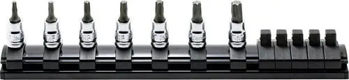 RS2025Z/7-L50 | 1/4 Sq. Dr. 7 Piece Z-Series TORX Bit Socket Set T10-T40 Length 50mm image 1