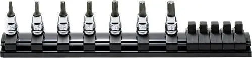 RS2025Z/7-L28 | 1/4 Sq. Dr. 7 Piece Z-Series TORX Bit Socket Set T10-T40 Length 28mm image 1
