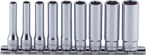 RS2300A/9 | 1/4 Sq. Dr. Socket set 3/16-1/2 6 point 9 pieces image 1