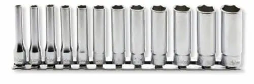 RS2300M/12 | 1/4 Sq. Dr. Socket set 4-14mm 6 point 12 pieces image 1