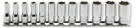 RS2300X/12 | 1/4 Sq. Dr. Socket set 4-14mm 6 point 12 pieces image 1