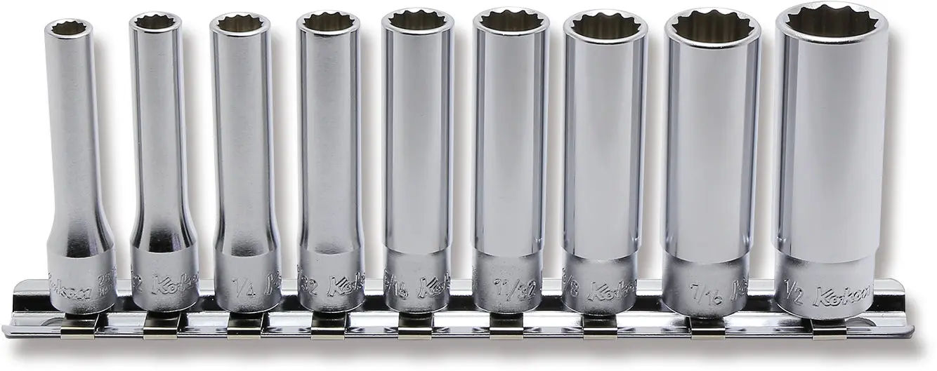 RS2305A/9 | 9 Piece 1/4 Sq. Dr. 12 point SAE Deep Socket Set image 1