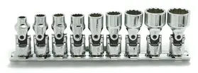 RS2445A/9 | 1/4 Sq. Dr. 12 point SAE Universal Chrome Socket set (3/16-9/16) - 9 pieces image 1