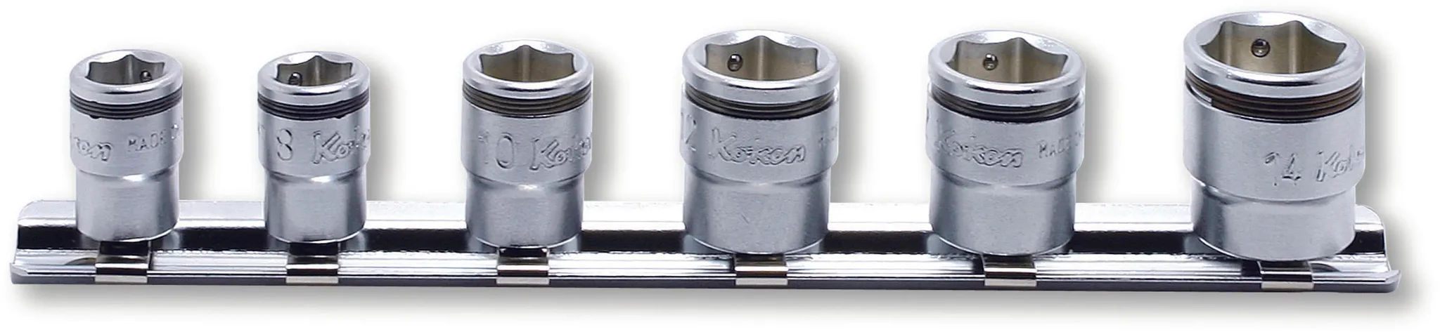 RS2450MS/6 | 1/4 Sq. Dr. Short NUT GRIP Socket Set, 7-14mm - 6 pieces image 1