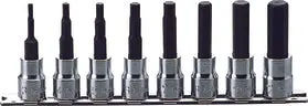 RS3010M/8-L62 | 8 Piece 3/8 Sq. Dr. 62mm Hex Bit Socket set 3mm-12mm image 1
