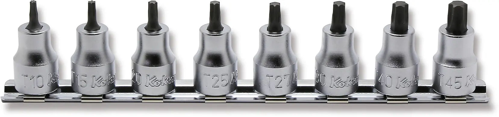 RS3025/8-L38 | 3/8 Sq. Dr. 8 Piece TORX Bit Socket set T10-T45 image 1