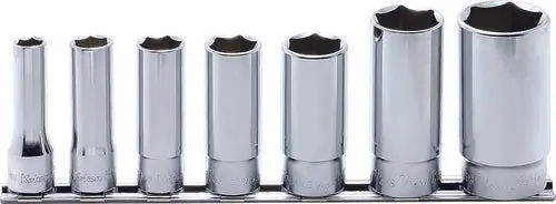 RS3300W/7 | 7 Piece 3/8 Sq. Dr. Whitworth 6-Point Deep SAE Socket set 1/8-1/2 image 1