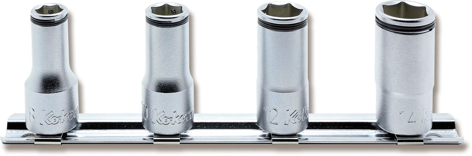 RS3350X/4 | 3/8 Sq. Dr. Semi-Deep NUT GRIP Socket Set, 8mm-14mm - 4 pieces image 1