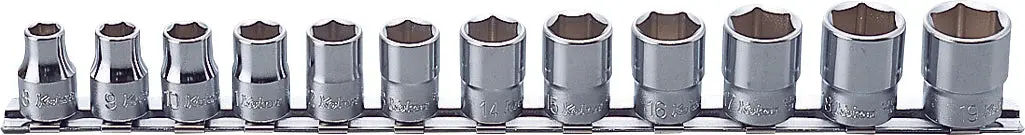 RS3400M/12 | 3/8 Sq. Dr. Socket set 8-19mm 6 point 300mm 12 pieces image 1