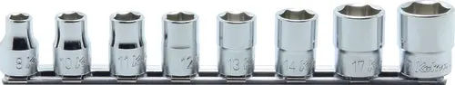RS3400M/8 | 8 Piece 3/8 Sq. Dr. 6 point, Metric, Chrome, Socket Set image 1