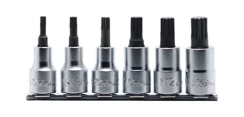 RS4020/6-L60 | 6 Piece 1/2 Sq. Dr. Triple Square (XZN) Bit Socket Set image 1