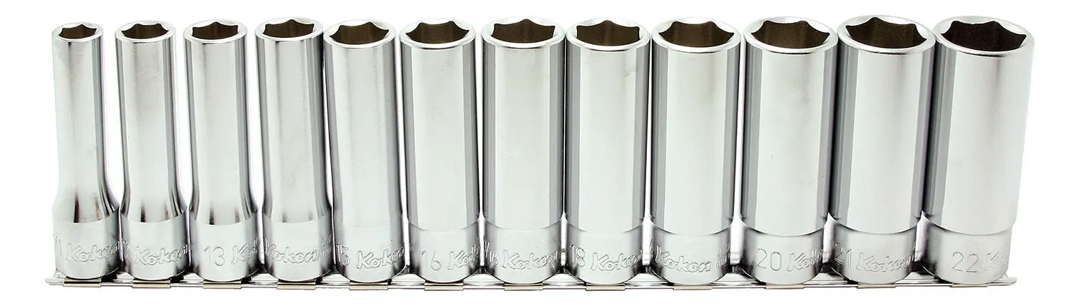 RS4305M/10 | 10 piece 1/2 Sq. Dr. 12 Point Deep Metric Socket Set image 1