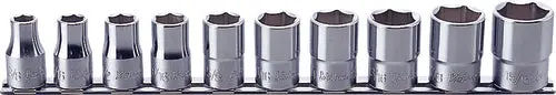 RS4400A/10 | 10 Piece 1/2 Sq. Dr. 6 point, SAE, Chrome Socket Set image 1