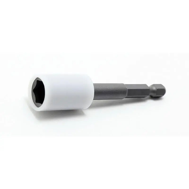 113.75-8SV | 1/4 Hex Dr. Nut Setter with Plastic Protector 8mm 6 point Length 75mm Turnable POM cover image 1