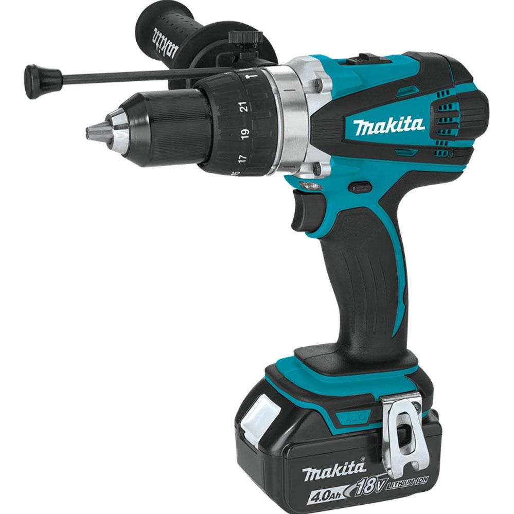 XPH03MB | 18V LXT Lithium-Ion Cordless 1/2'' Hammer Driver-Drill Kit, 750 in. lbs. torque, 2-speed, var. spd., dual L.E.D. Light, case image 1
