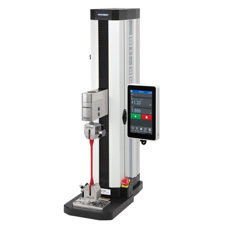 F105-EM | Test frame with EasyMESUR control panel, vertical, 100 lbF / 0.5 kN image 1