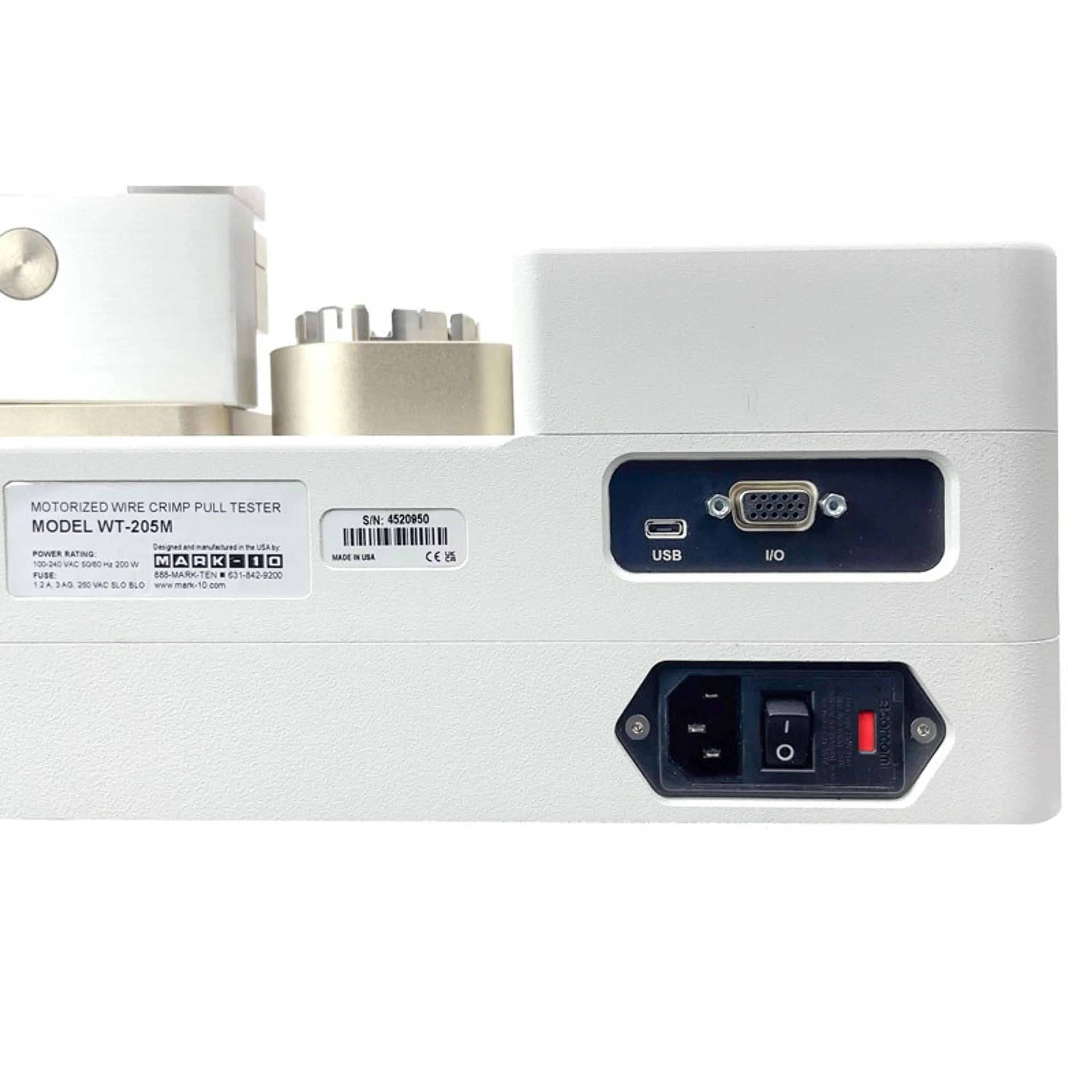 WT-205M| Motorized Wire Crimp Pull Tester, 200 lbF / 1000 N